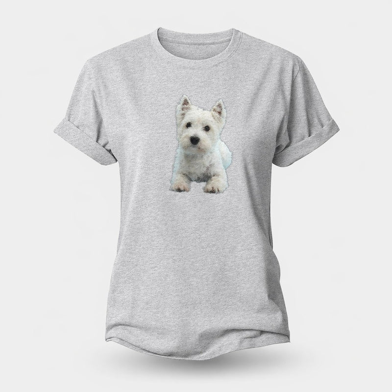 West Highland White Terrier Dog Women's Cotton T-Shirt