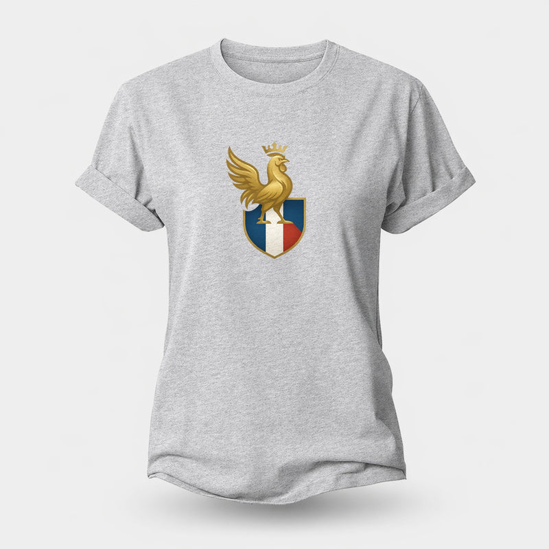 France Gallic Rooster Emblem Premium Design Women's Cotton T-Shirt