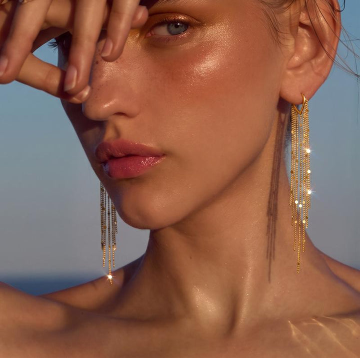 Mellowby Tassel Drop Earrings — view 1