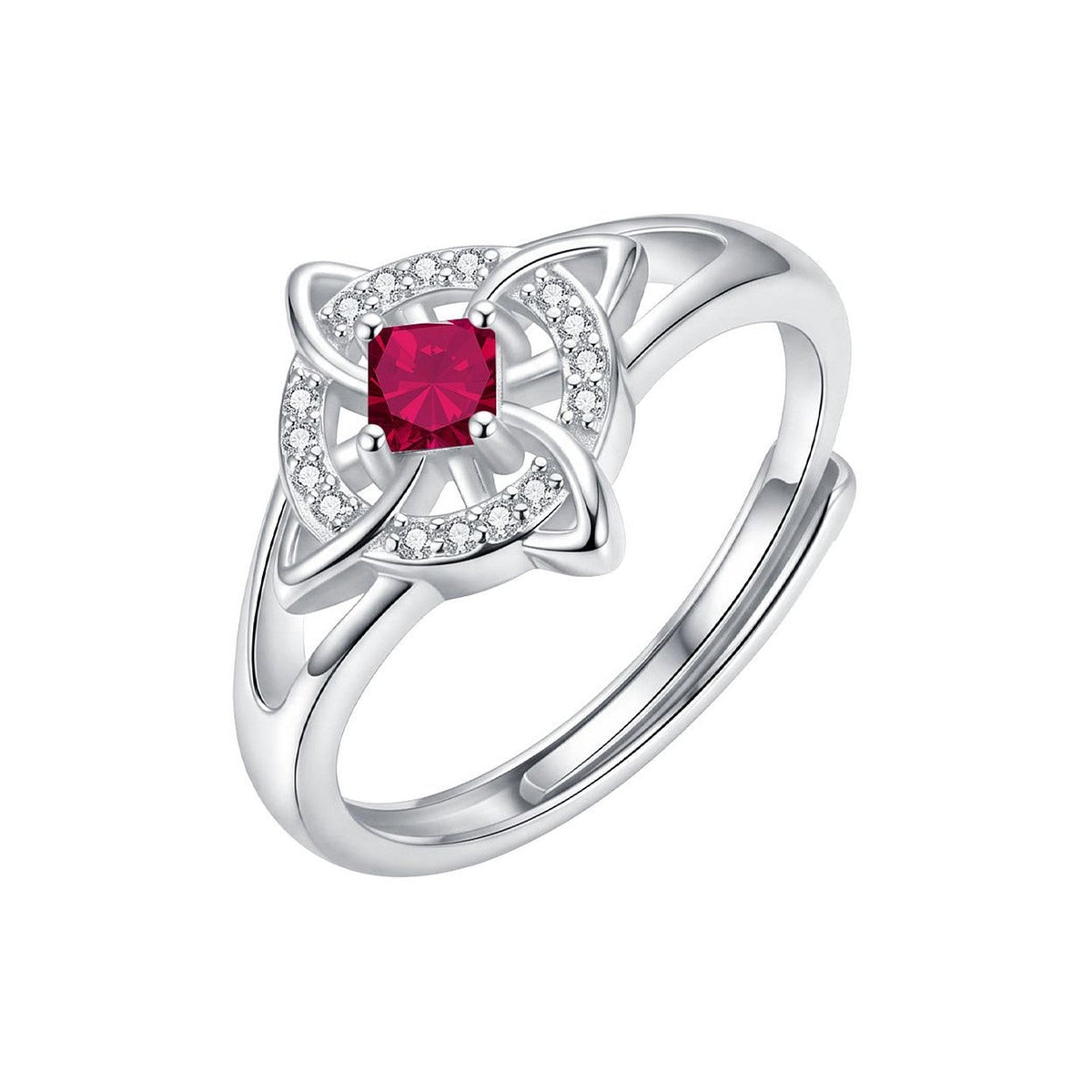 Mellowby Witch Knot Birthstone Ring — view 1
